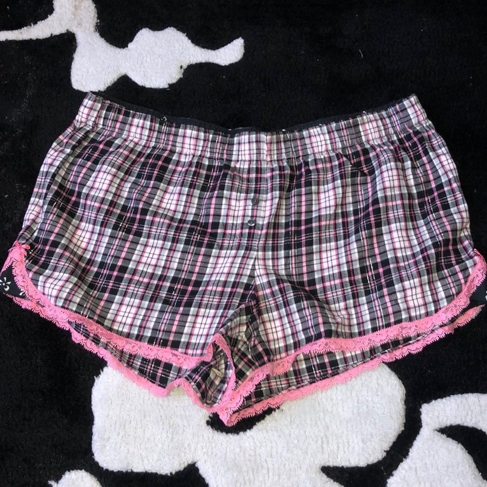 VS Plaid pajama shorts